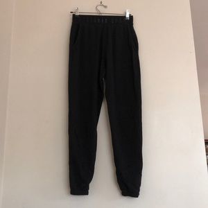 black jogger sweatpants